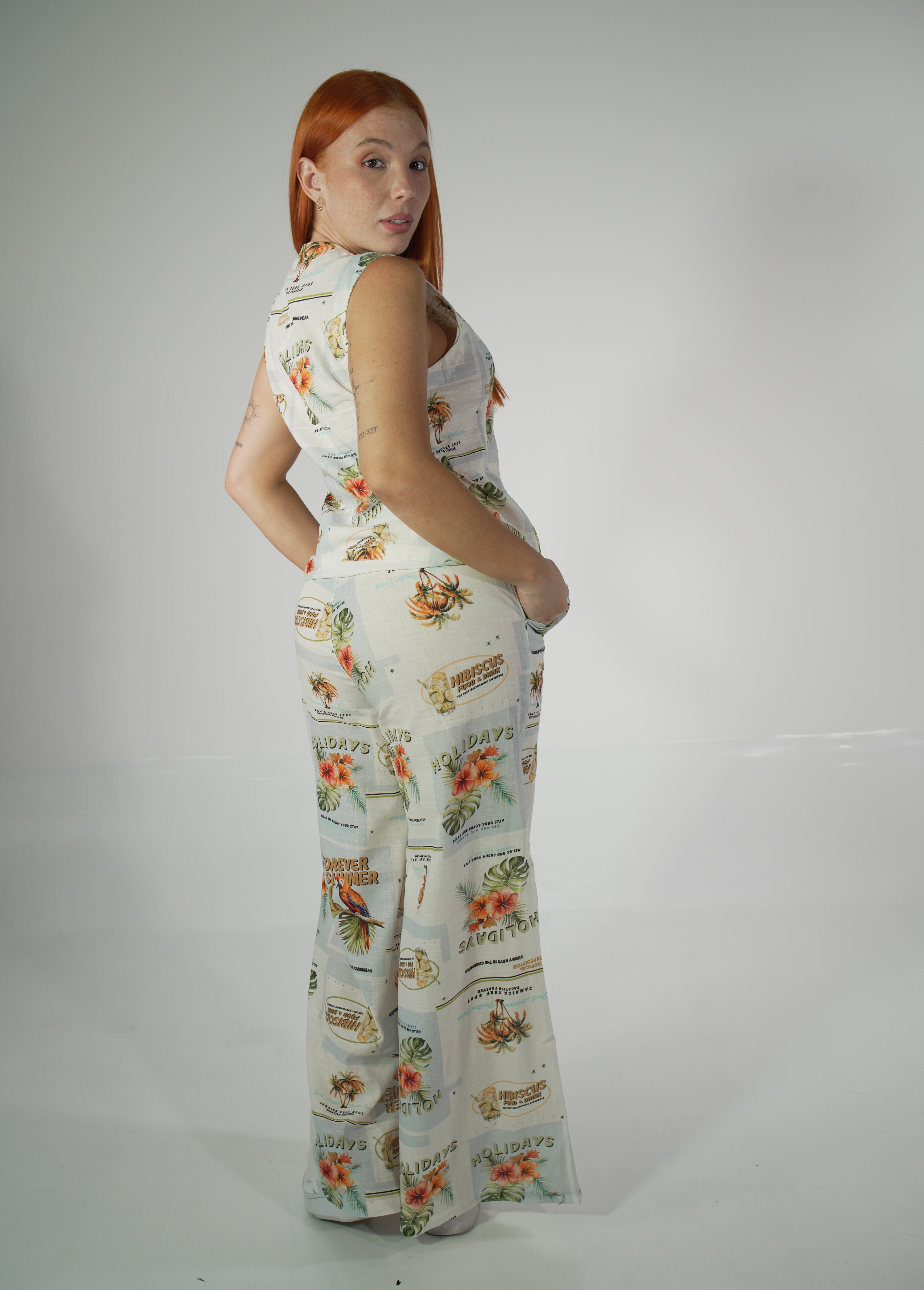 Conjunto Lino estampado