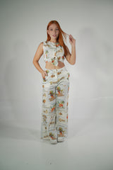 Conjunto Lino estampado