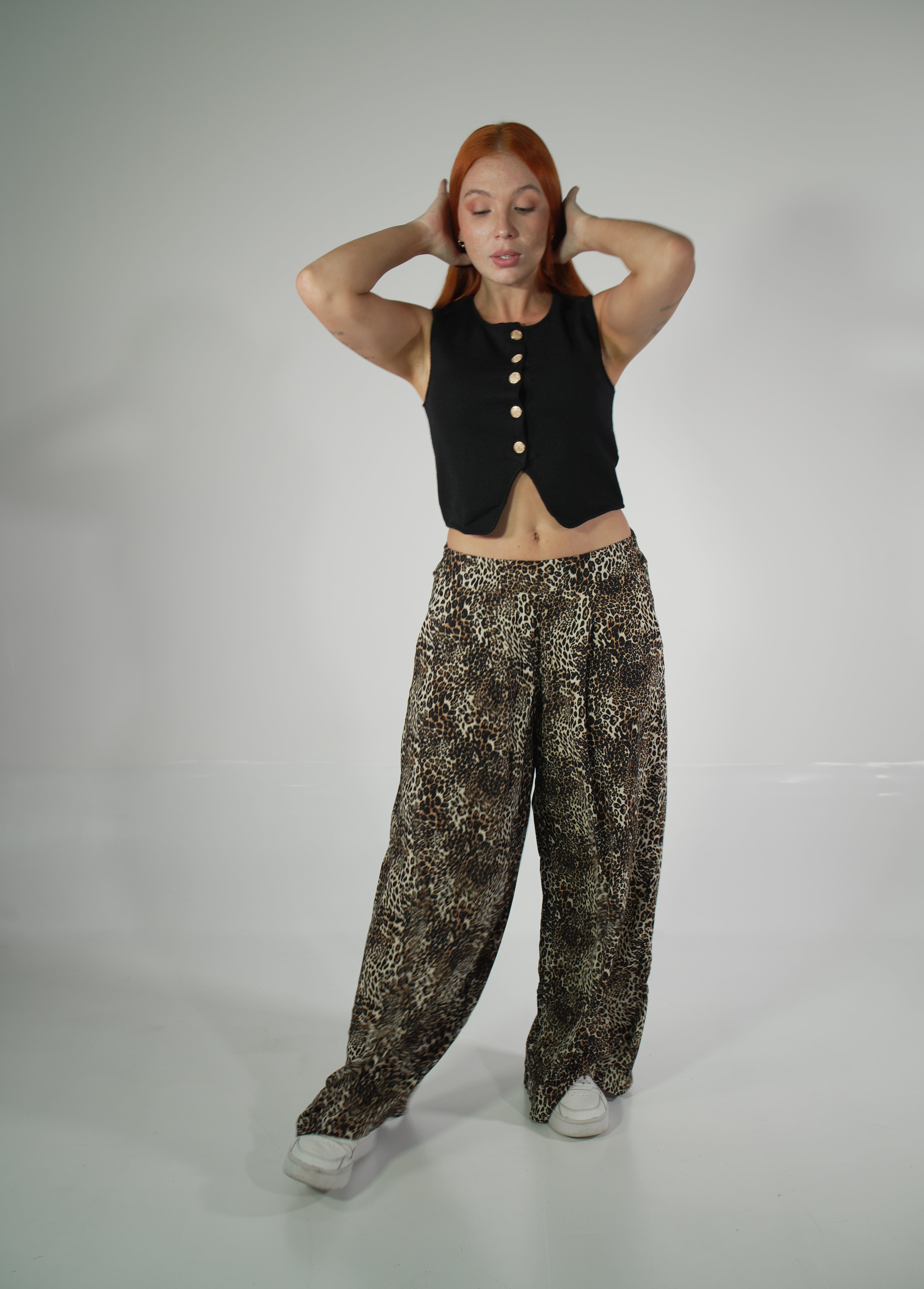Pantalon Bota Campana Animal Print