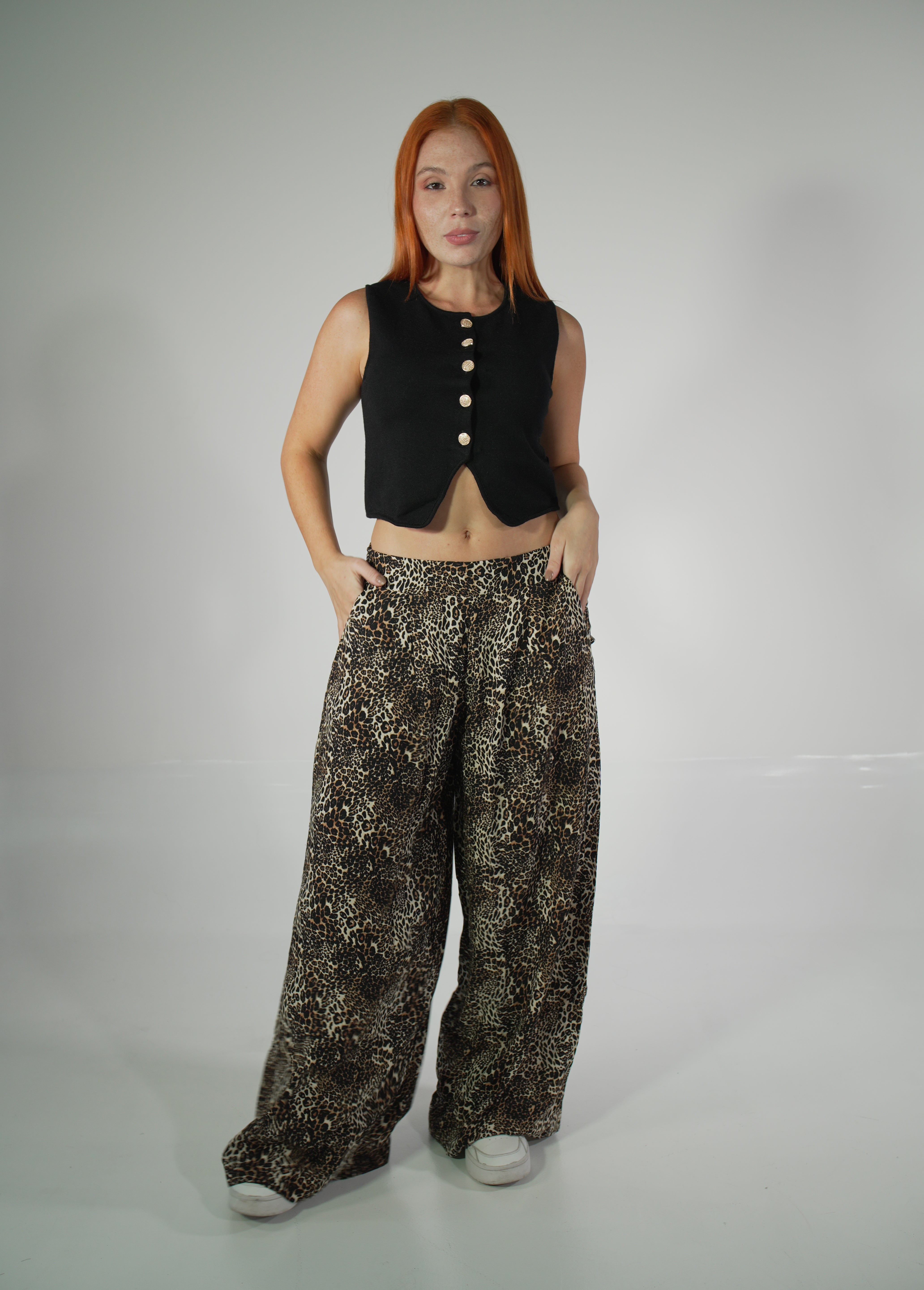 Pantalon Bota Campana Animal Print