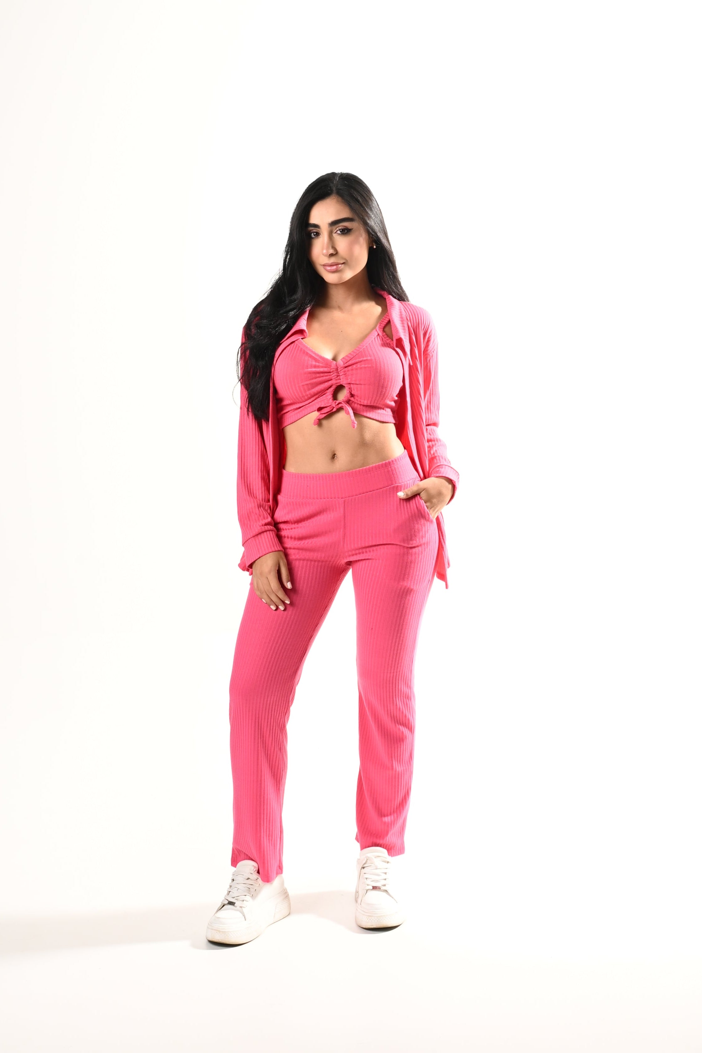 Conjunto Bota Recta Himalaya Bluson / Top - FUCSIA