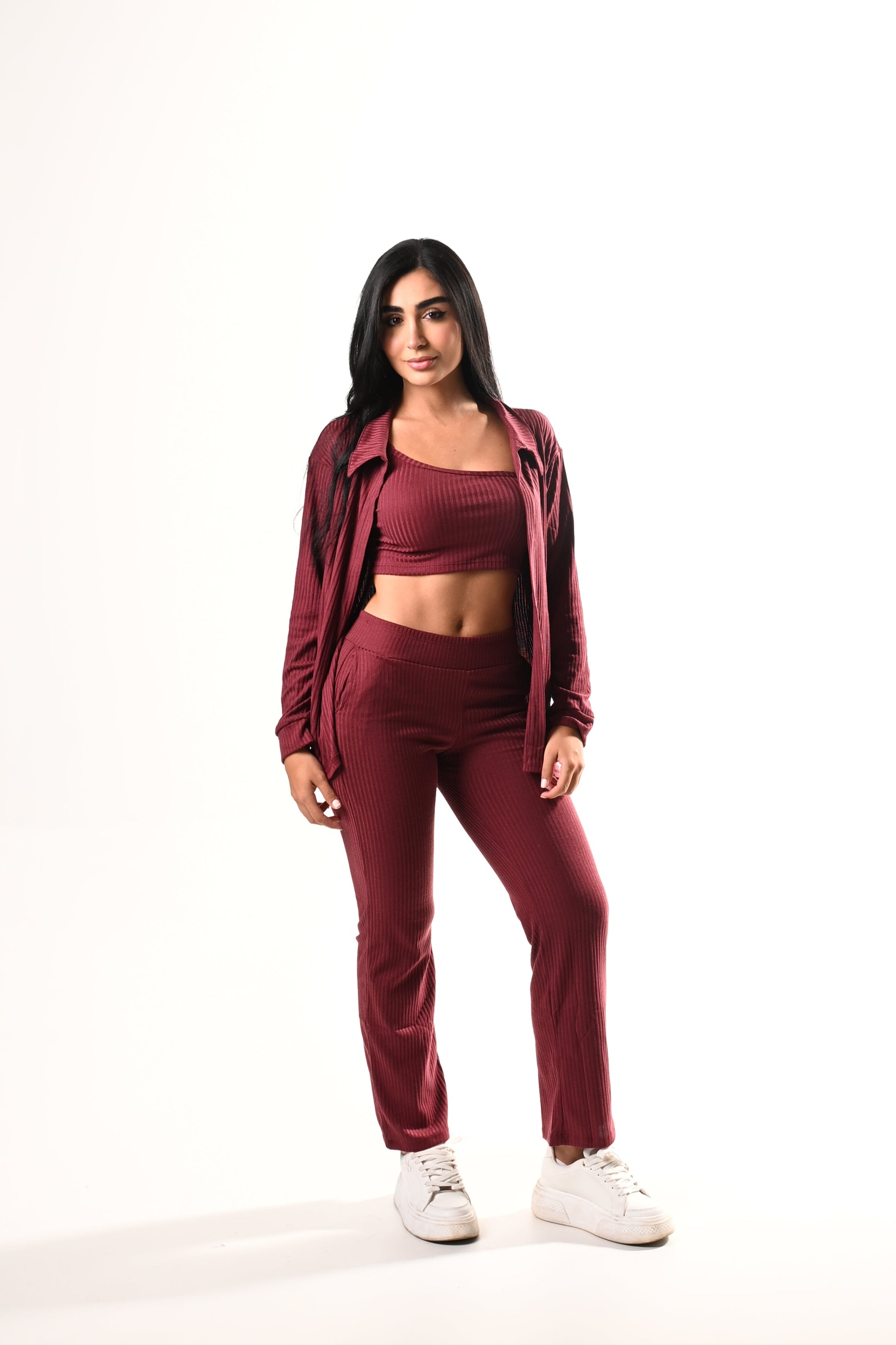 Conjunto Bota Recta Himalaya Bluson / Top - VINOTINTO