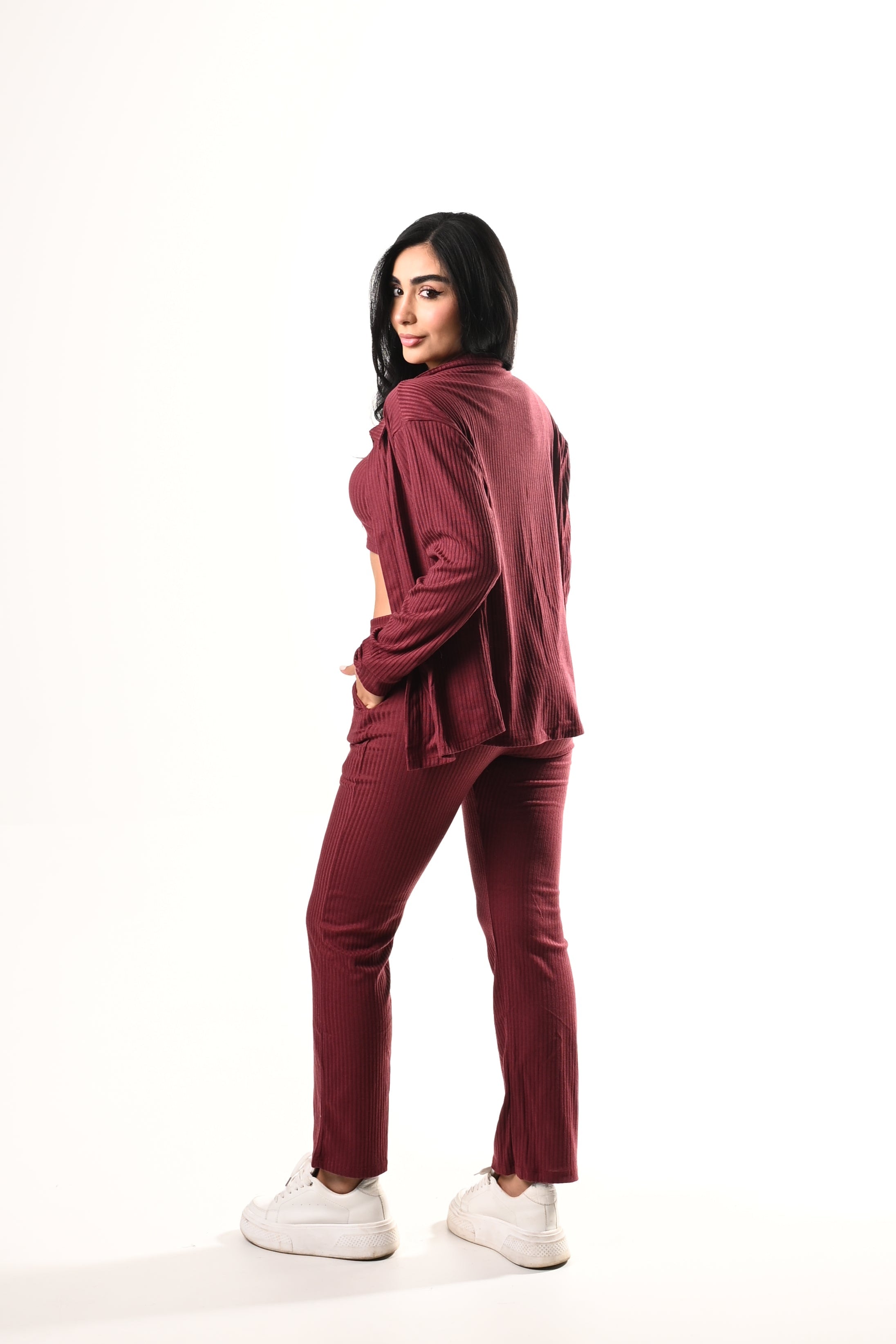 Conjunto Bota Recta Himalaya Bluson / Top - VINOTINTO