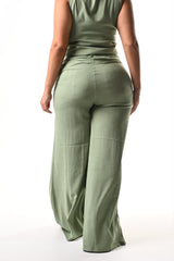 Pantalon Bota Campana Lino