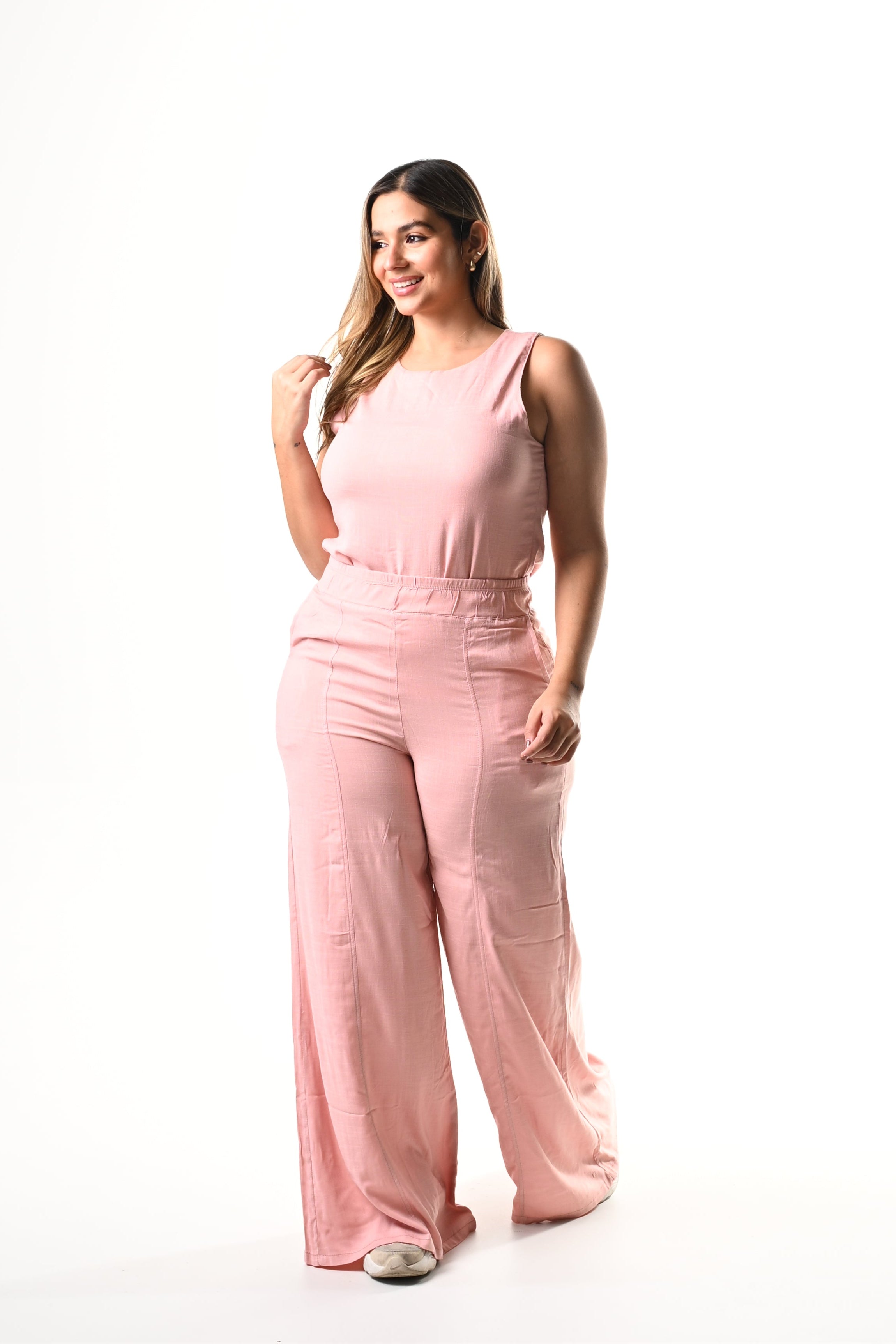Conjunto Bota Campana Lino - PALO ROSA