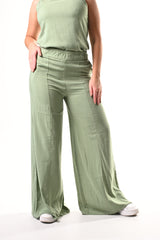 Pantalon Bota Campana Lino