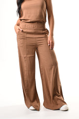 Pantalon Bota Campana Lino