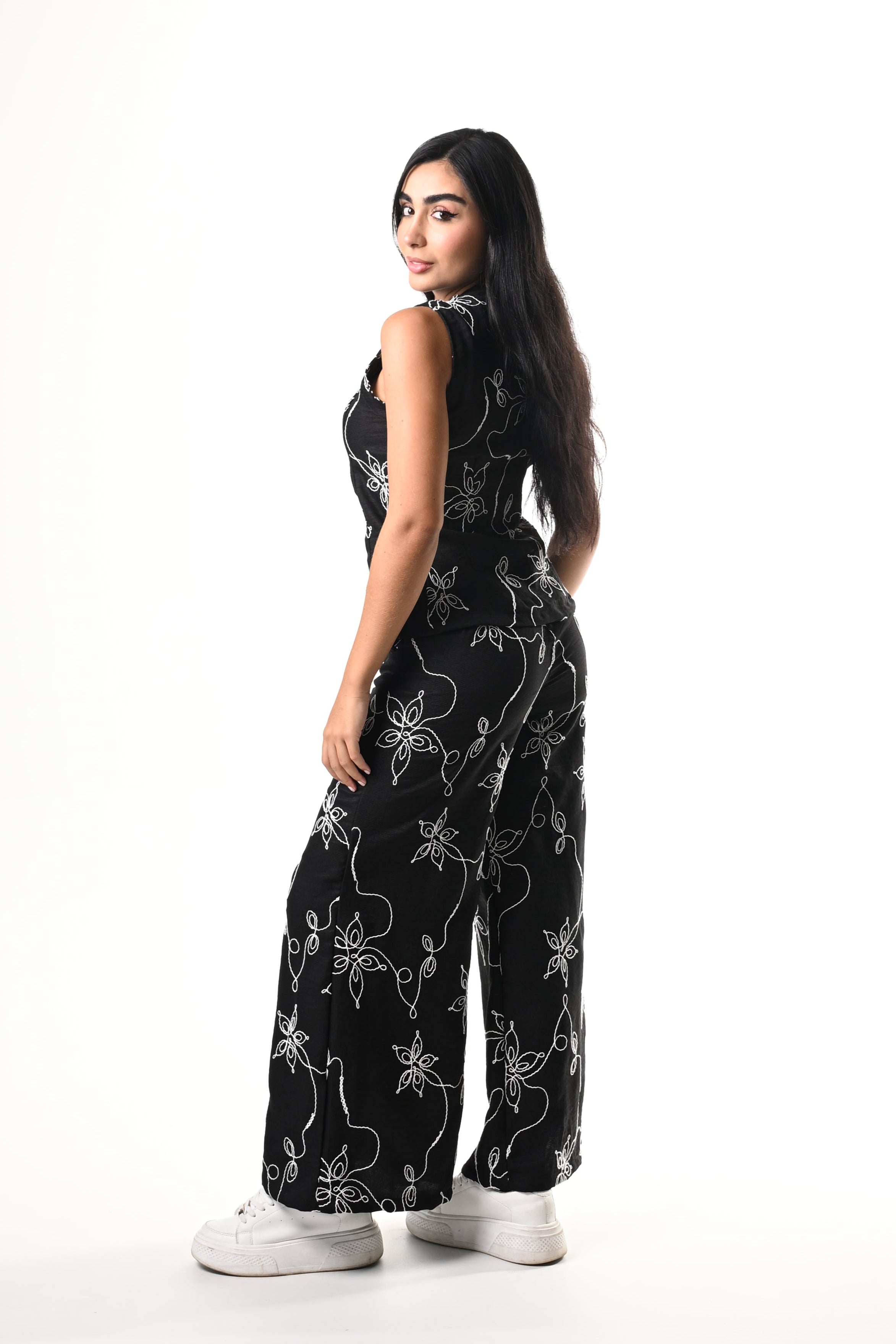 Conjunto Lino Bordado