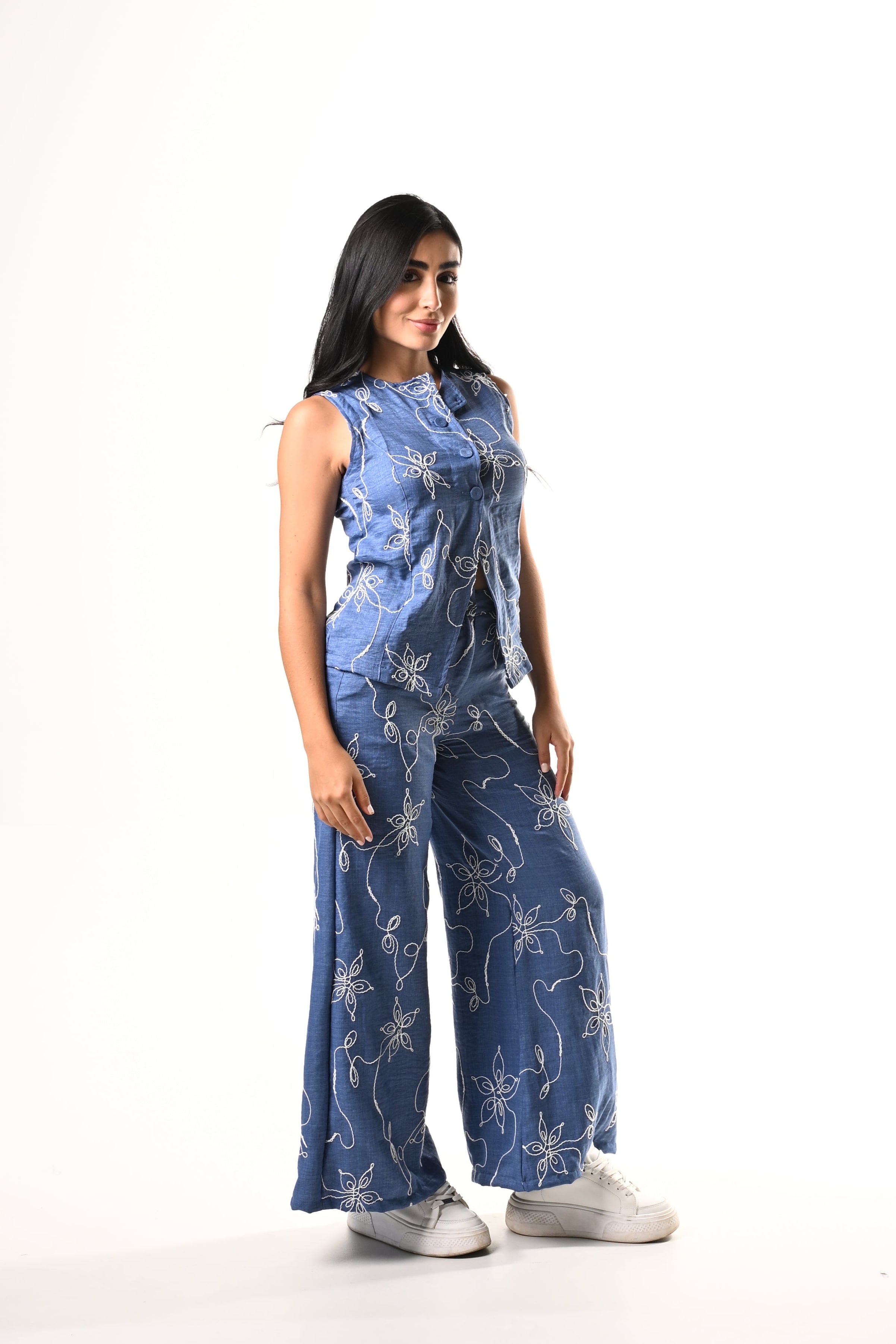 Conjunto Lino Bordado