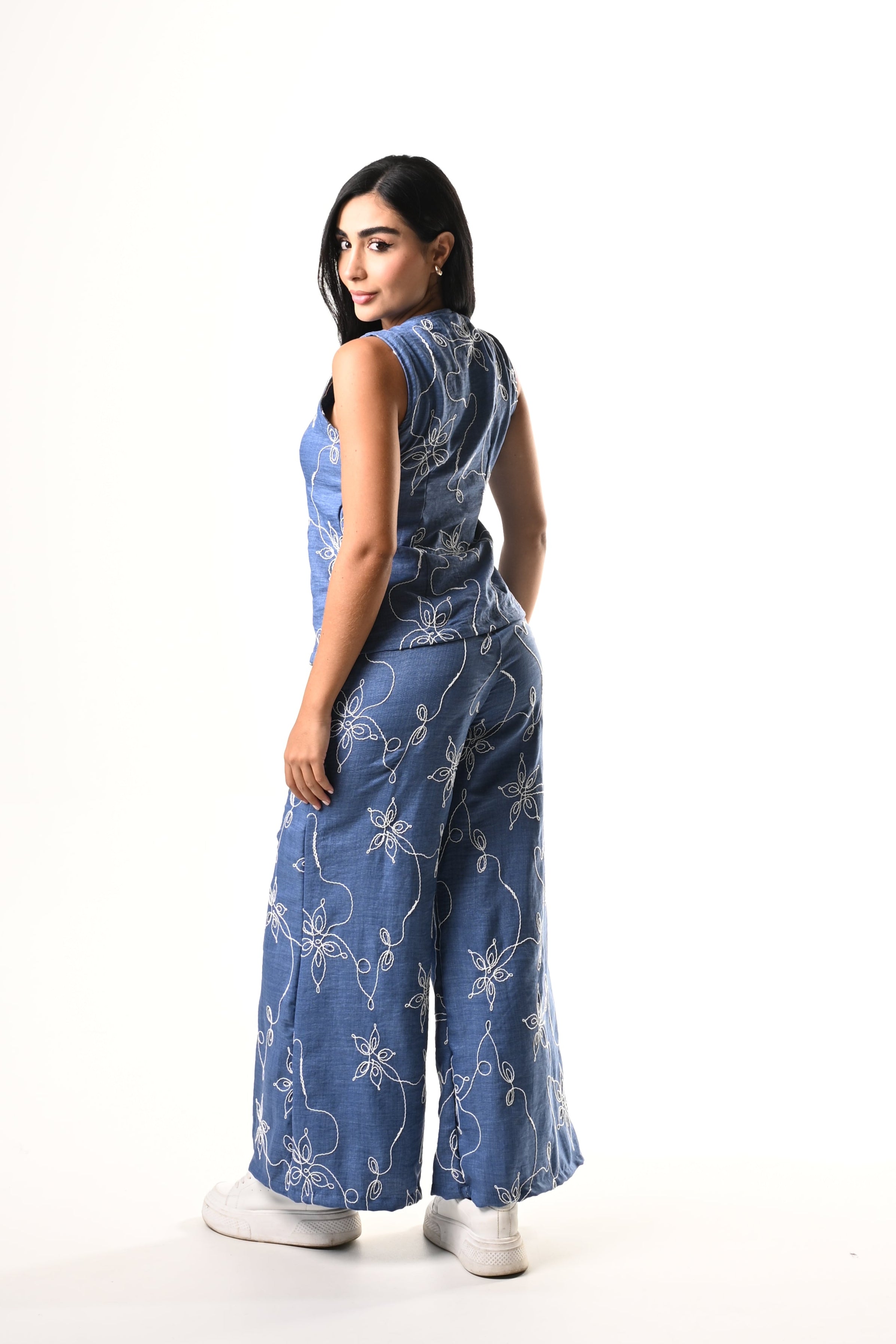 Conjunto Lino Bordado