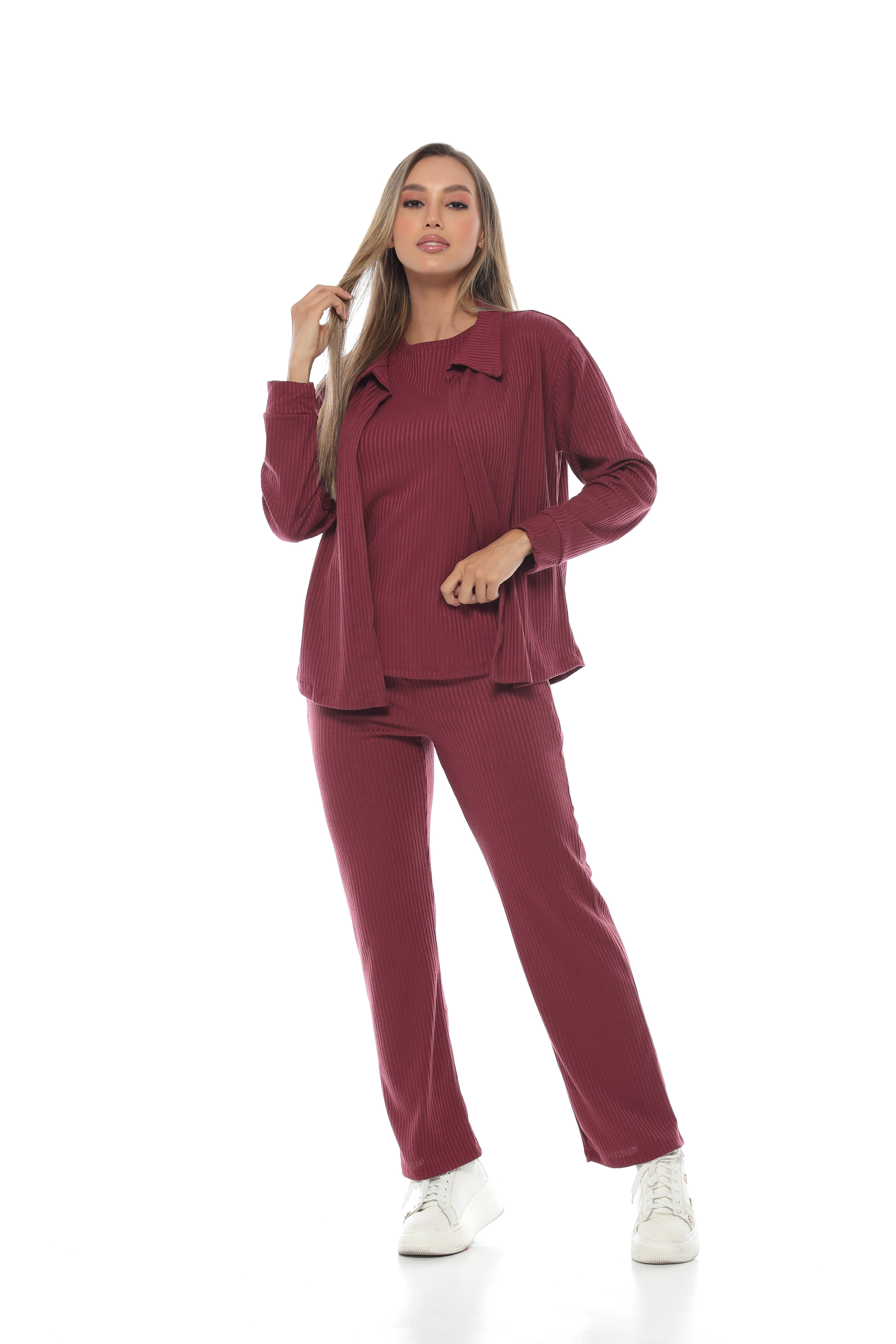 Conjunto Bota Recta Himalaya Bluson - VINOTINTO