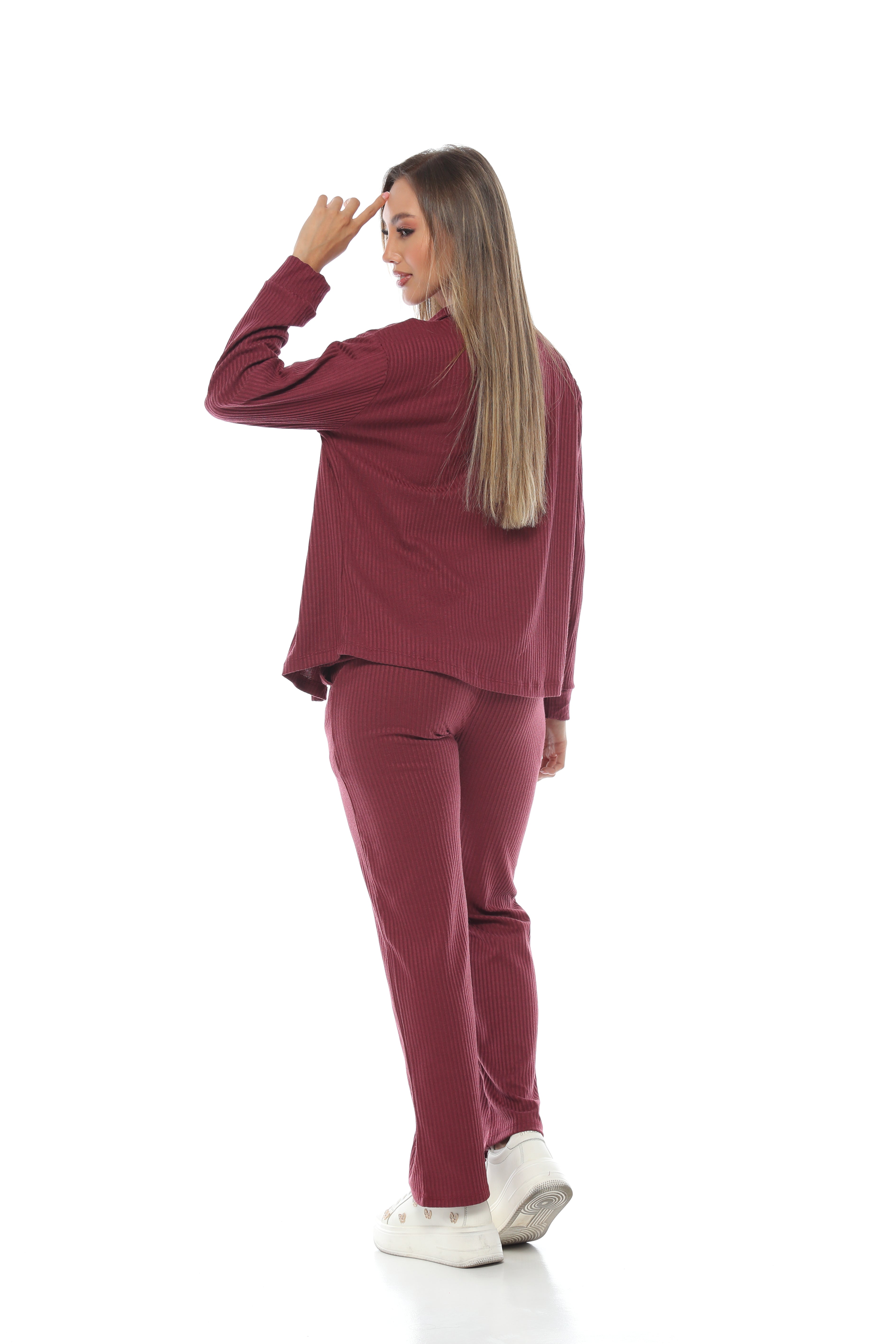Conjunto Bota Recta Himalaya Bluson - VINOTINTO