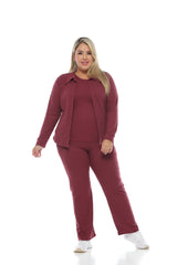 Conjunto Bota Recta Himalaya Bluson - VINOTINTO
