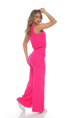 Conjunto Bota Campana Lino - FUCSIA