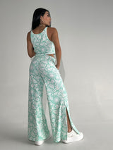 Pantalon RIB estampado Flores