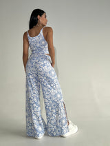 Pantalon RIB estampado Flores