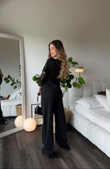 Conjunto Bota Recta Blusa V Leocadia