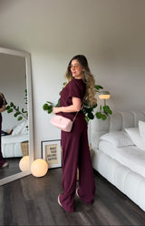 Conjunto Bota Recta Blusa V Leocadia