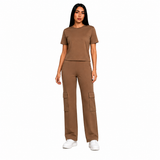 Conjunto Bota Recta Bolsillos