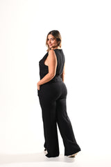 Conjunto Chaleco Pant Culette Lino Licrado