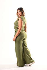 Conjunto Bota Campana Lino Chaleco - V. MILITAR