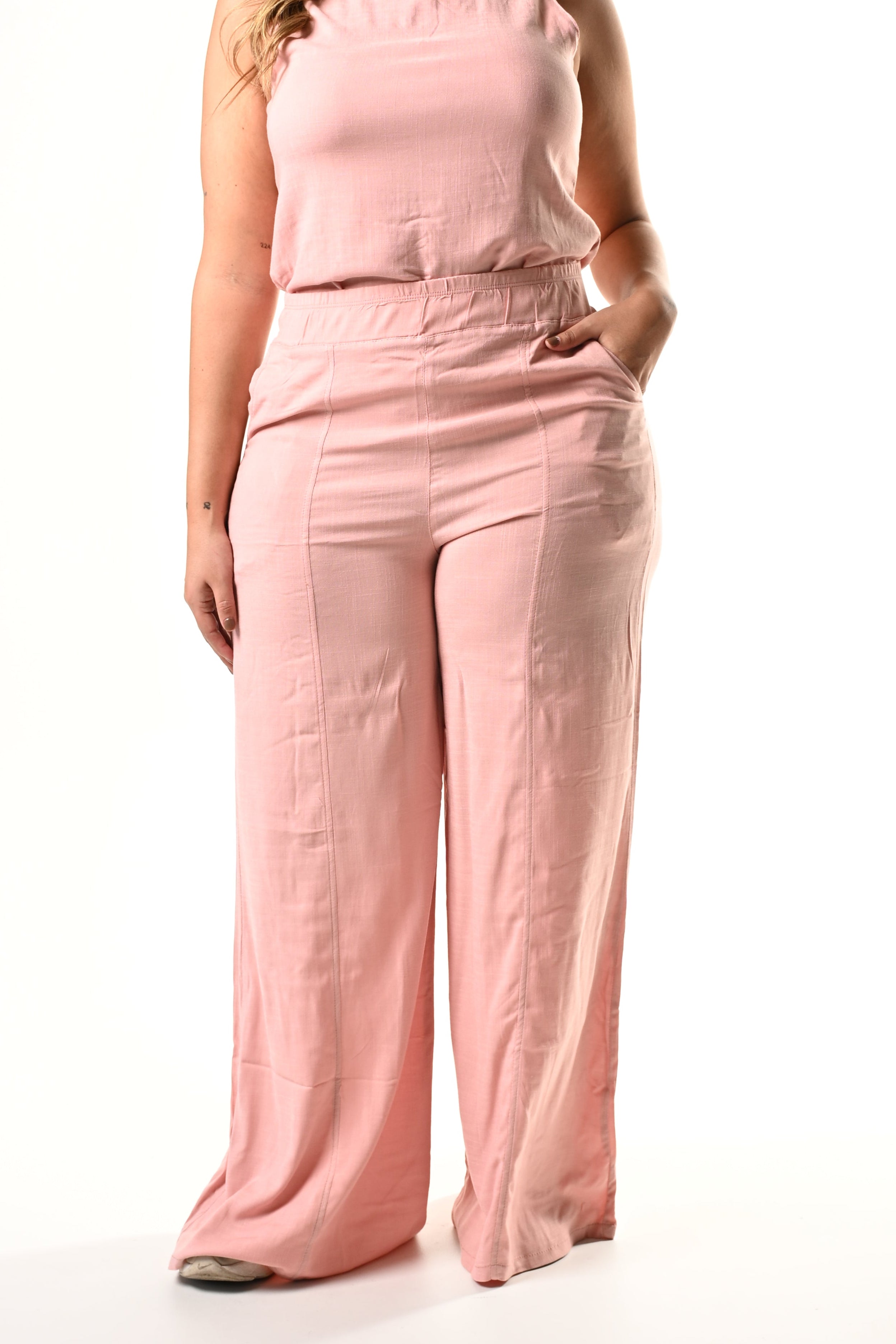 Pantalon Bota Campana Lino