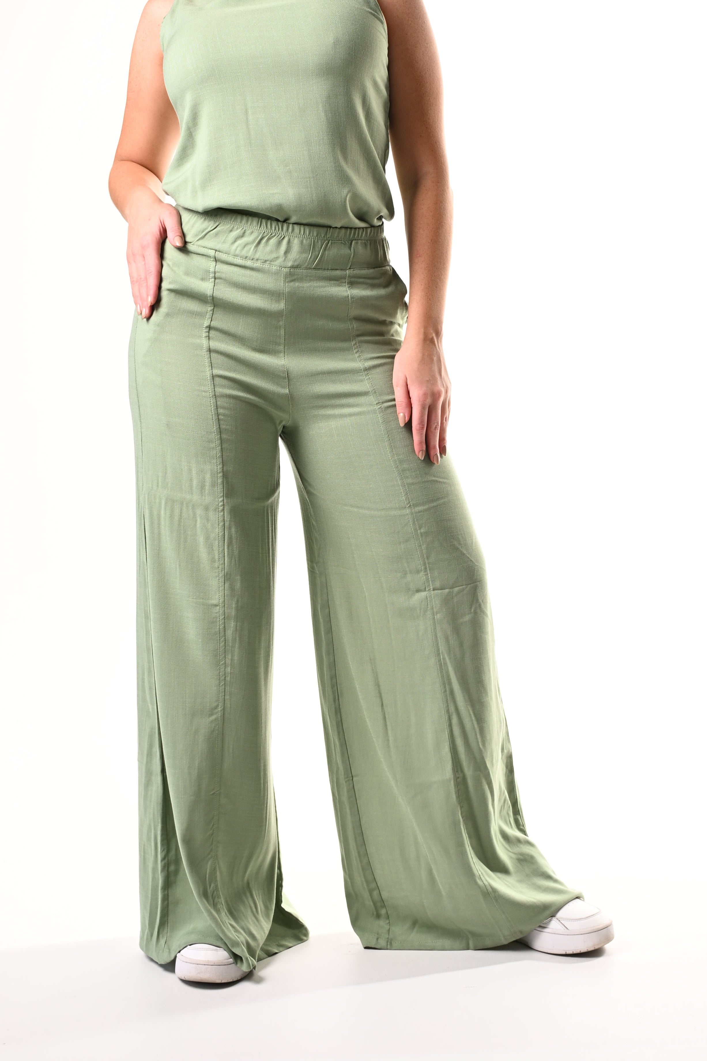 Pantalon Bota Campana Lino