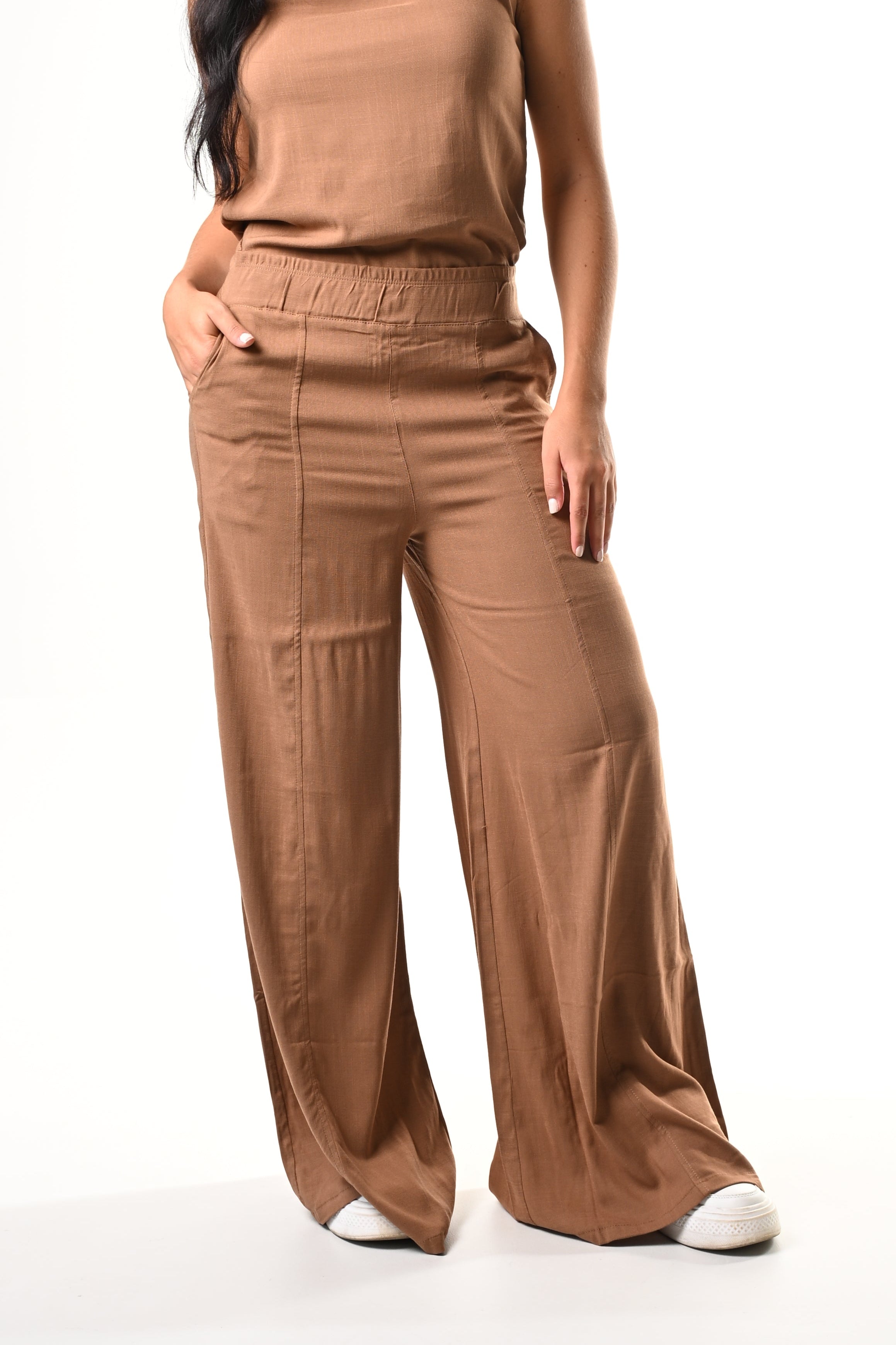 Pantalon Bota Campana Lino