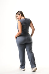 Conjunto Bota Recta Himalaya Chaleco - GRIS