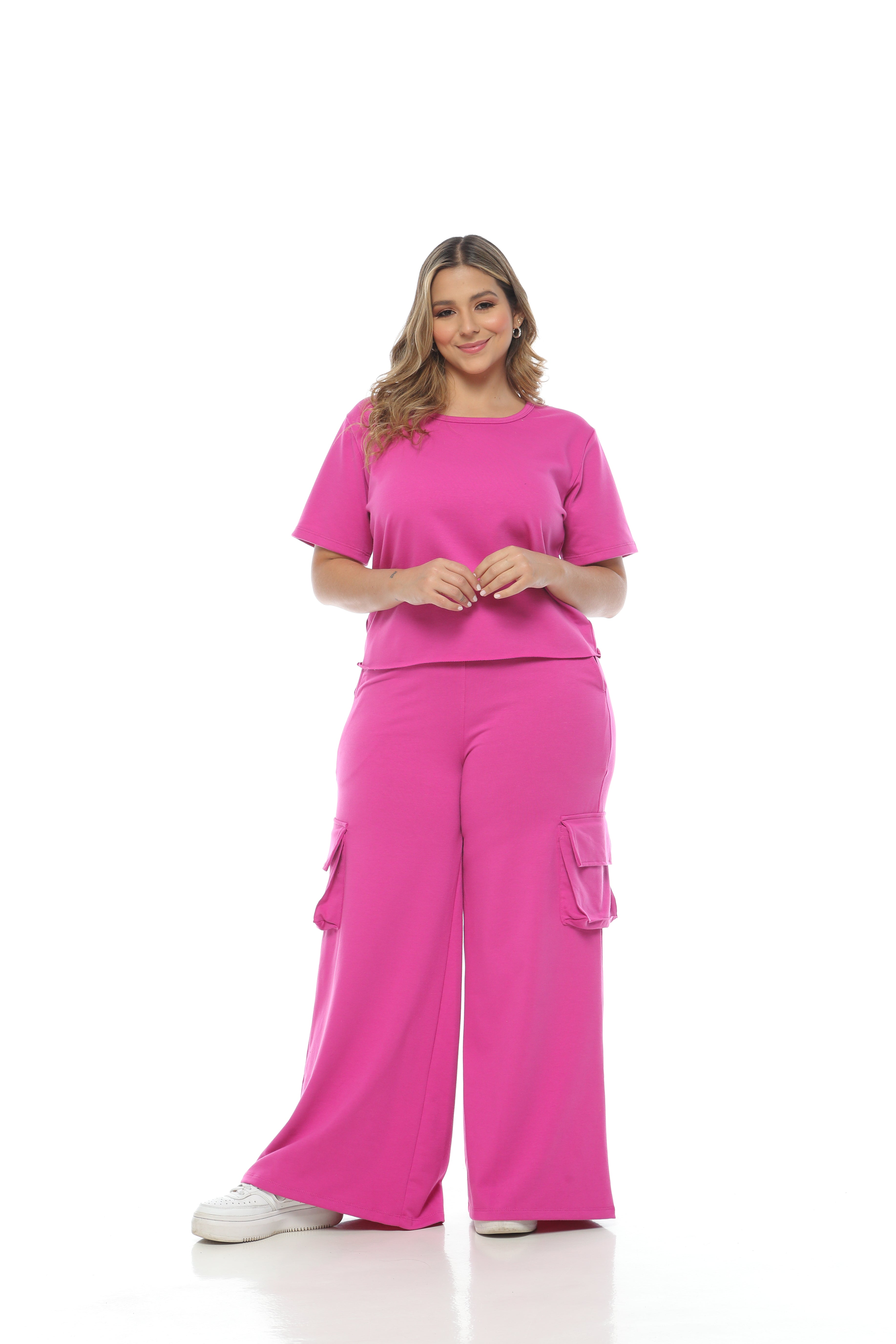 Conjunto Bota Campana Cargo - MAGENTA