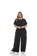 Conjunto Bota Campana Cargo - NEGRO