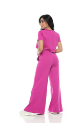 Conjunto Bota Campana Burda - MAGENTA