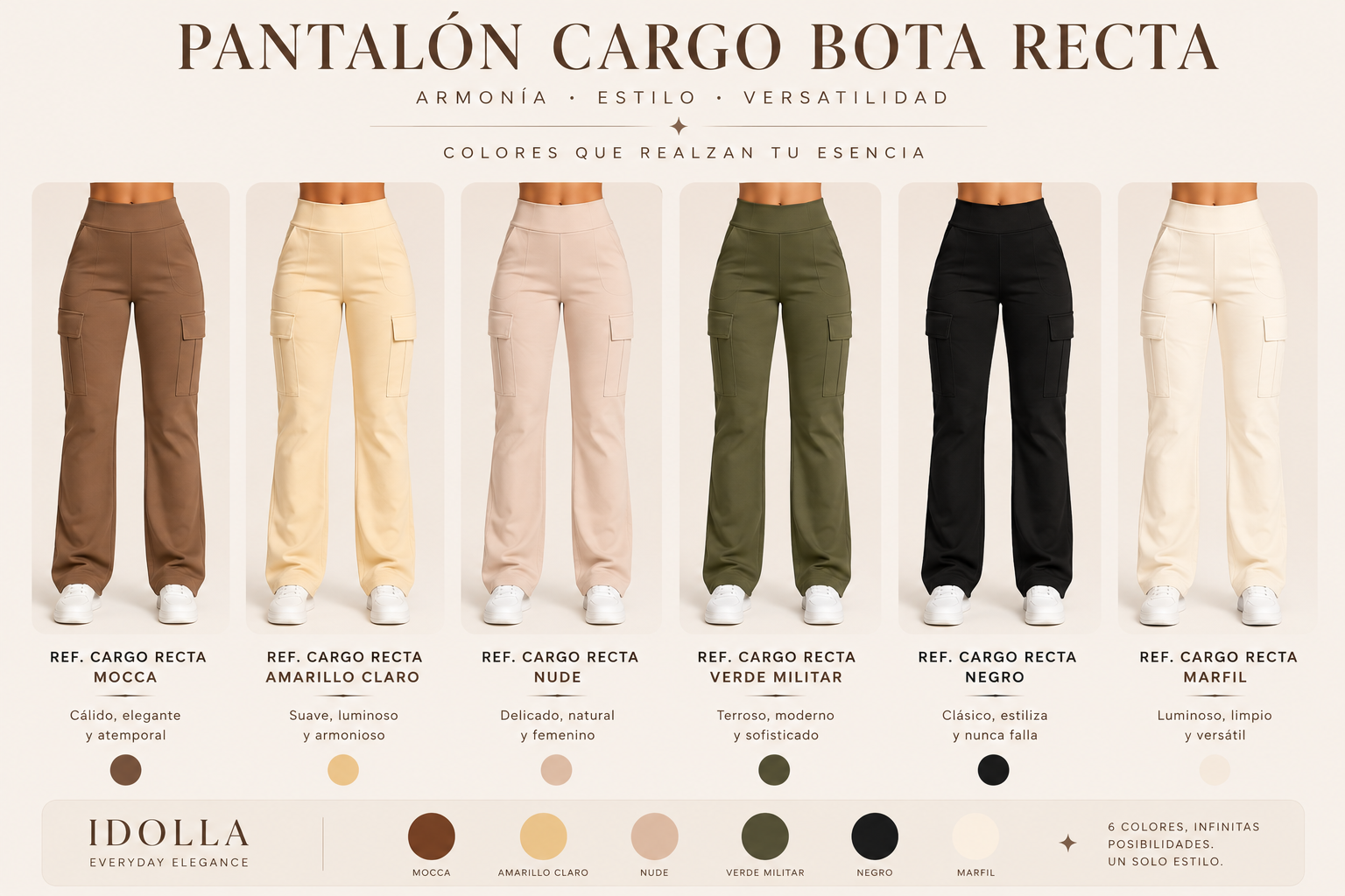 Pantalón Bota Recta Bolsillos